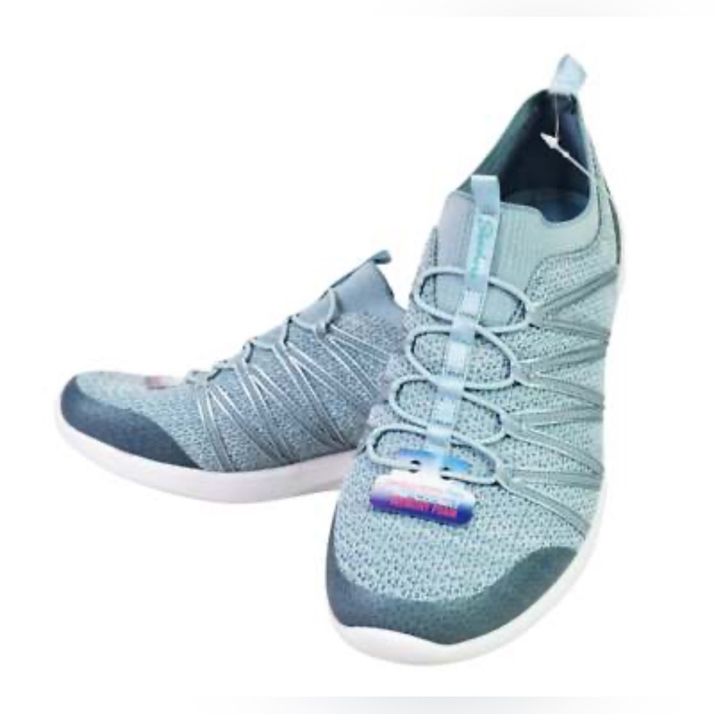 Skechers Women's Sky Blue Knit Sneakers
